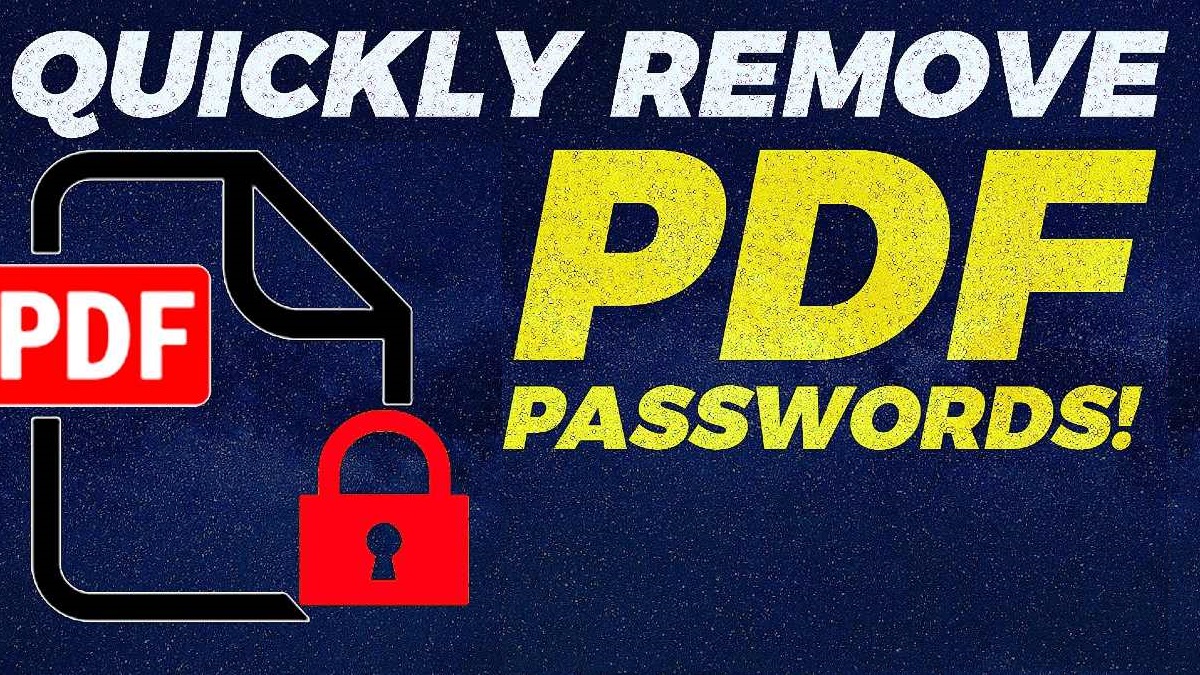 Remove PDF Password