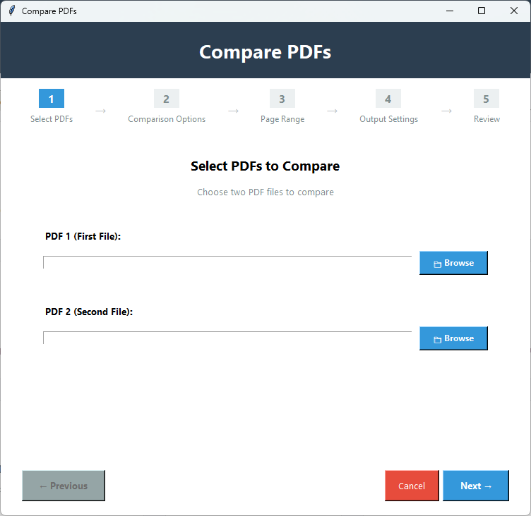 Compare PDFs Screenshot 1