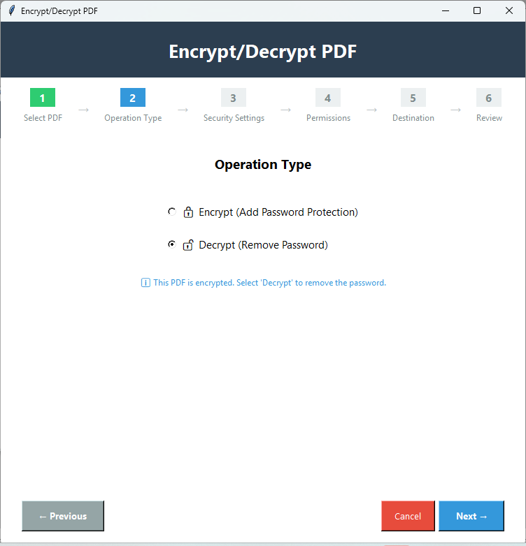 Decrypt PDF Screenshot 2
