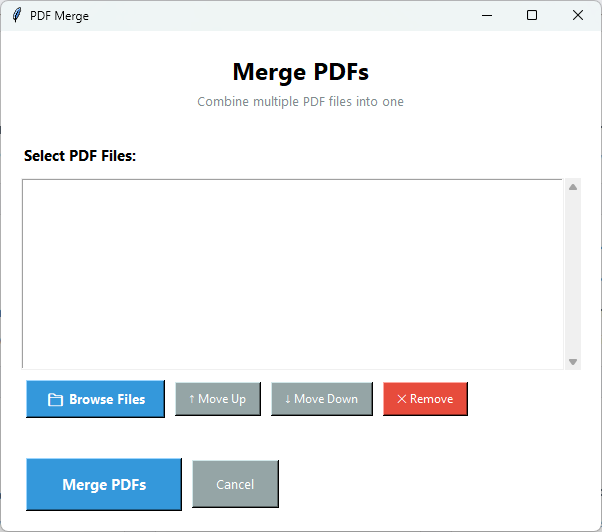Merge PDF Screenshot 1
