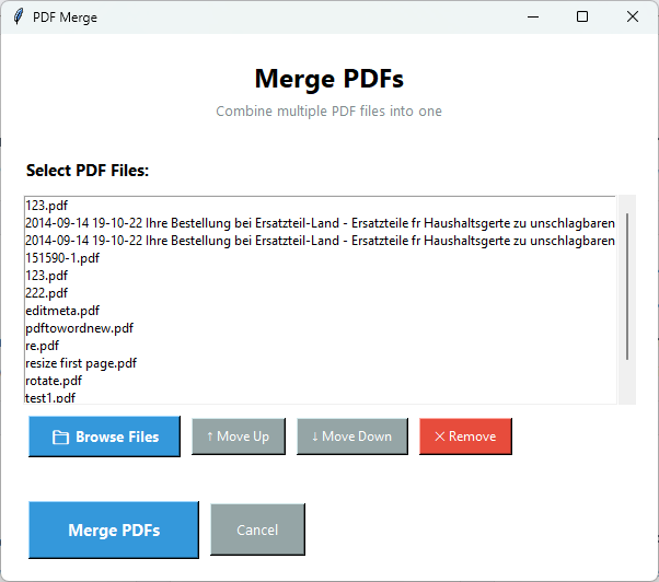 Merge PDF Screenshot 2