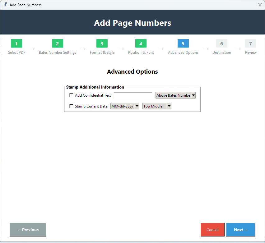 Page Numbers Screenshot 5
