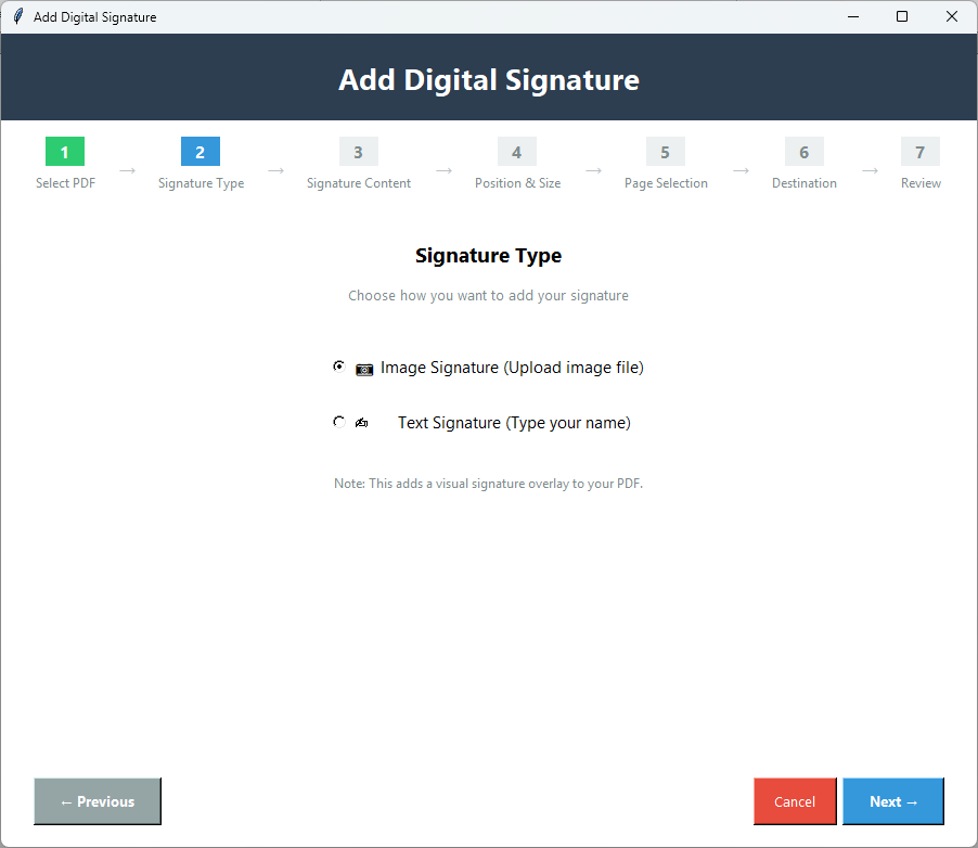 Digital Signatures Screenshot 1