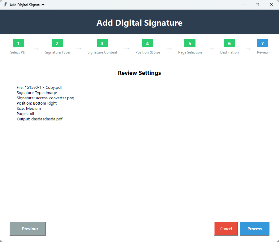 Digital Signatures Screenshot 6