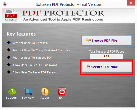 secure PDF file