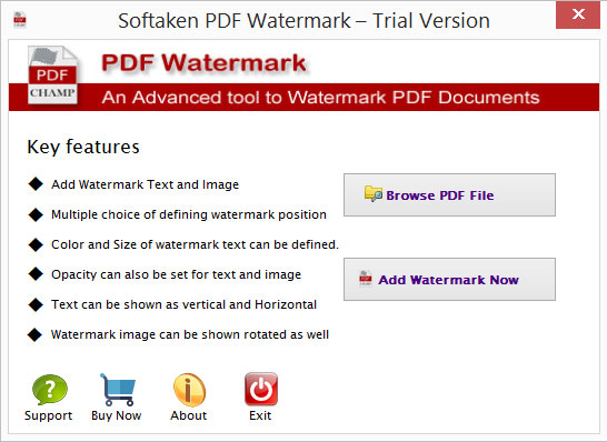 Watermark PDF tool